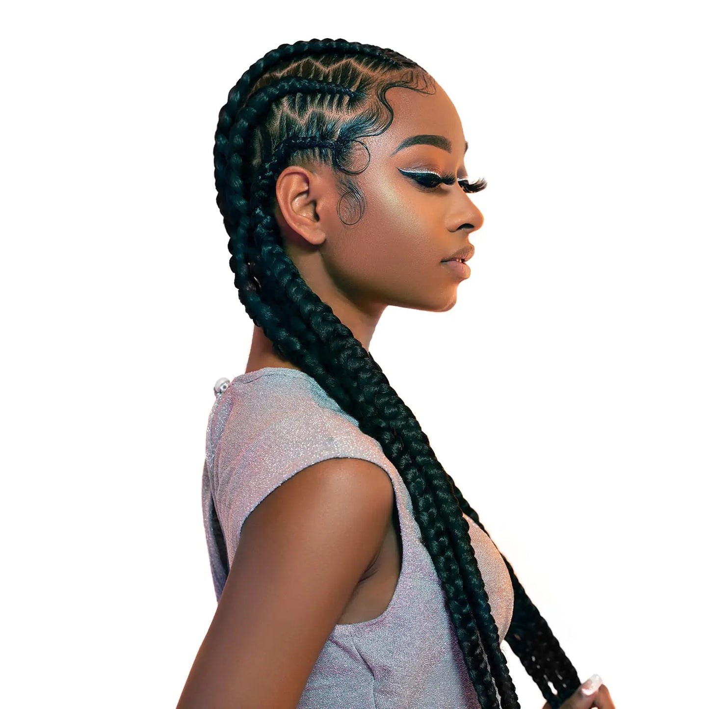 Sensationnel Braids African Collection 6X X-Pression Pre-Stretched Braid 58" (1-PACK, 4) Medium Brown 4