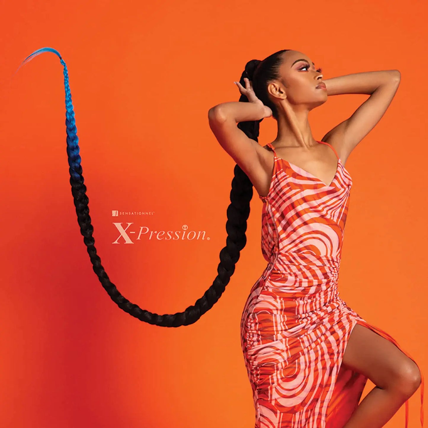 Sensationnel Braids African Collection 6X X-Pression Pre-Stretched Braid 58" (1-PACK, 4) Medium Brown 4