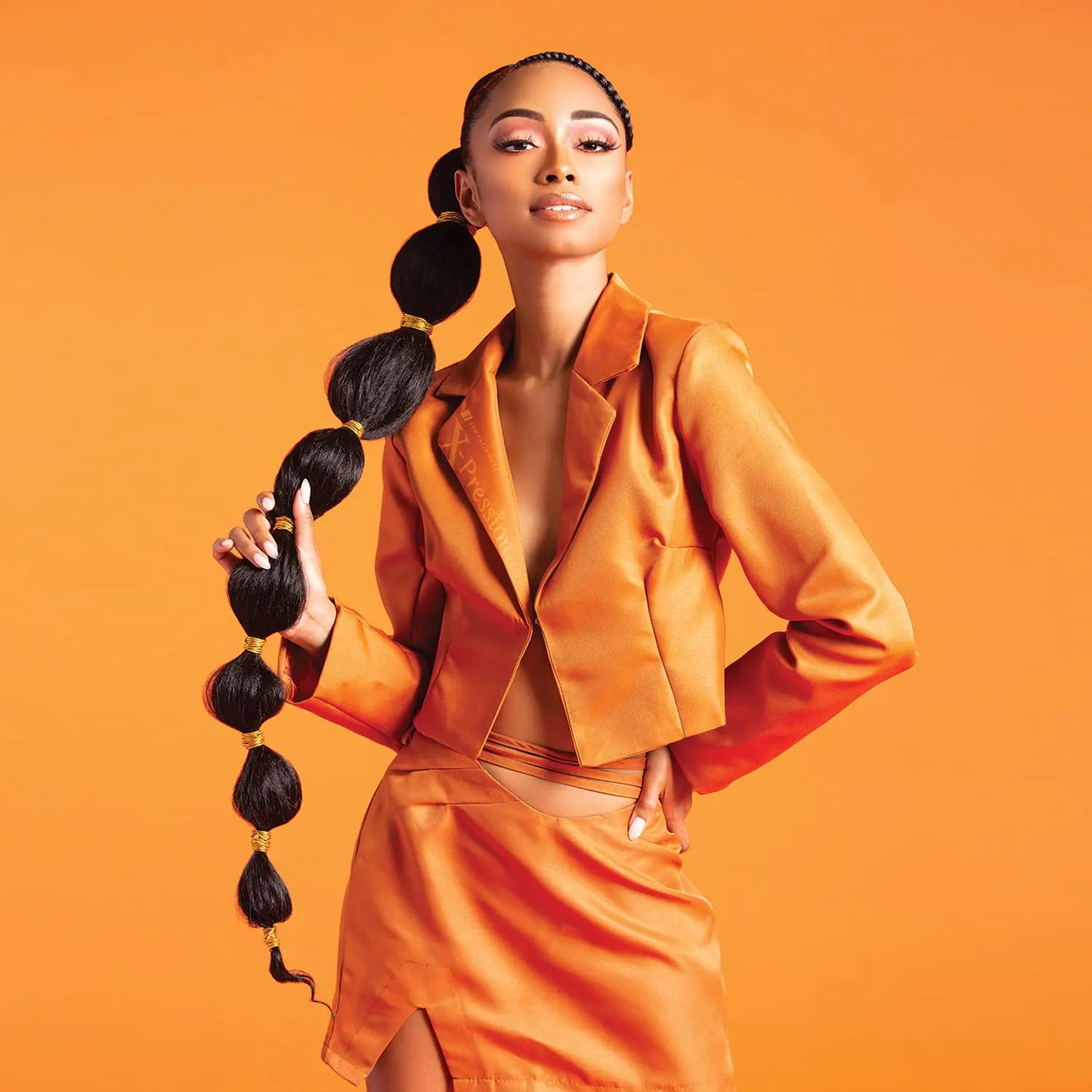 Sensationnel Braids African Collection 6X X-Pression Pre-Stretched Braid 58" (1-PACK, 4) Medium Brown 4