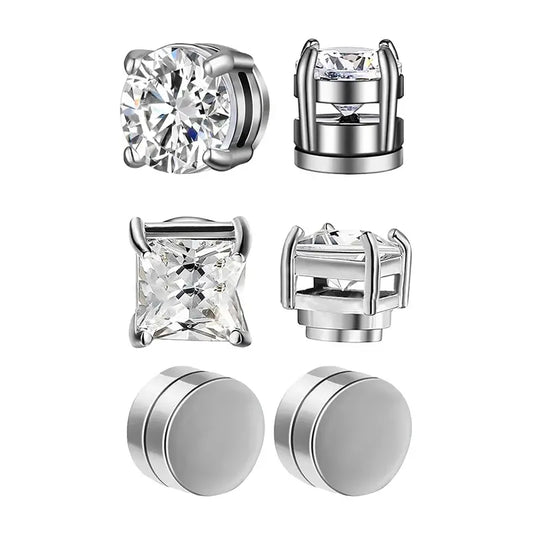 Magnetic Crystal Ear Studs
