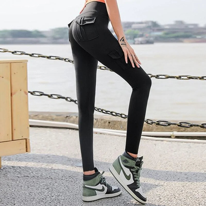 Four-Pocket High Waist Leggings