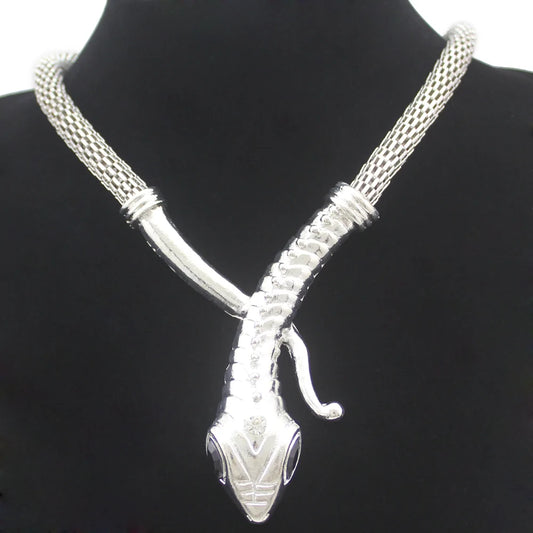 Egyptian Cleopatra Snake Serpent Mesh Chain