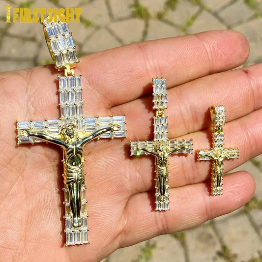 Cross Pendant With Rope Chain